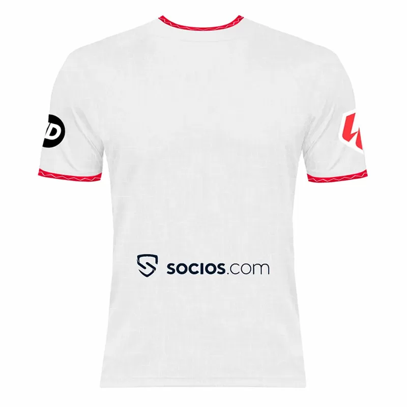 2024 2025 Sevilla FC Mens Home Soccer Jersey Brilliant White