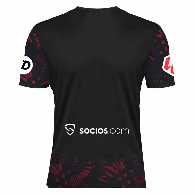2024 2025 Sevilla FC Mens Third Soccer Jersey Caviar Black