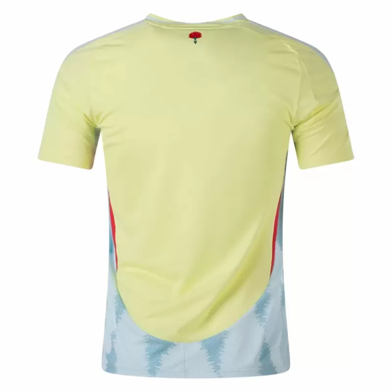 2024 2025 Spain Mens Away Soccer Jersey Yellow Sea Waves 2024 2025 Spain Mens Away Soccer Jersey Yellow Sea Waves