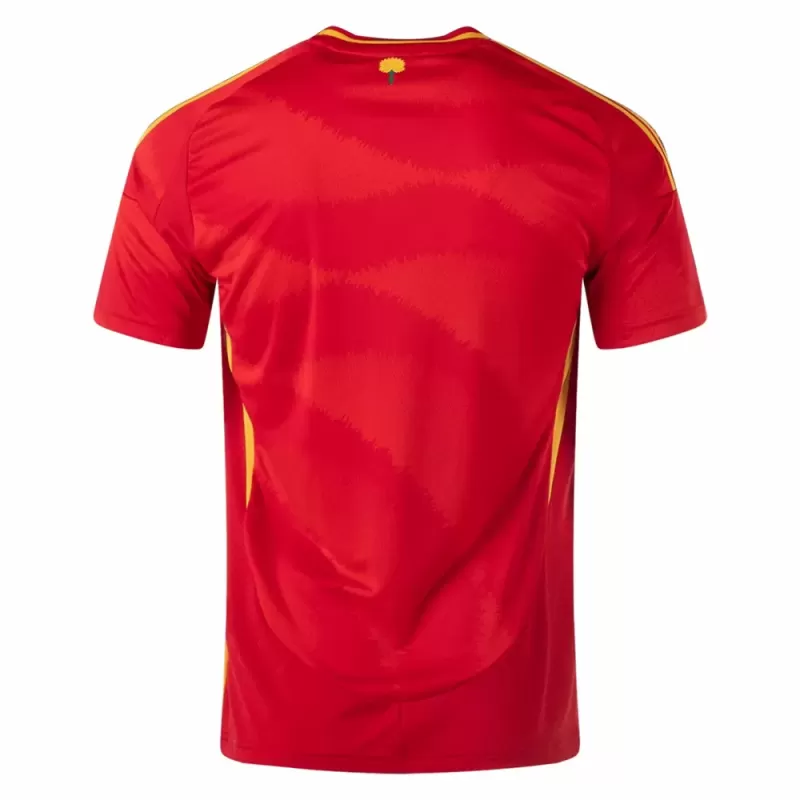 2024 2025 Spain Mens Home Soccer Jersey Red Carnation Wave 2024 2025 Spain Mens Home Soccer Jersey Red Carnation Wave