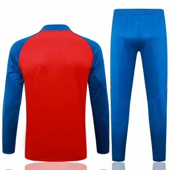 2024 2025 Spain Mens Red Blue Training Technical Soccer Tracksuit Kit 2024 2025 Spain Mens Red Blue Training Technical Soccer Tracksuit Kit