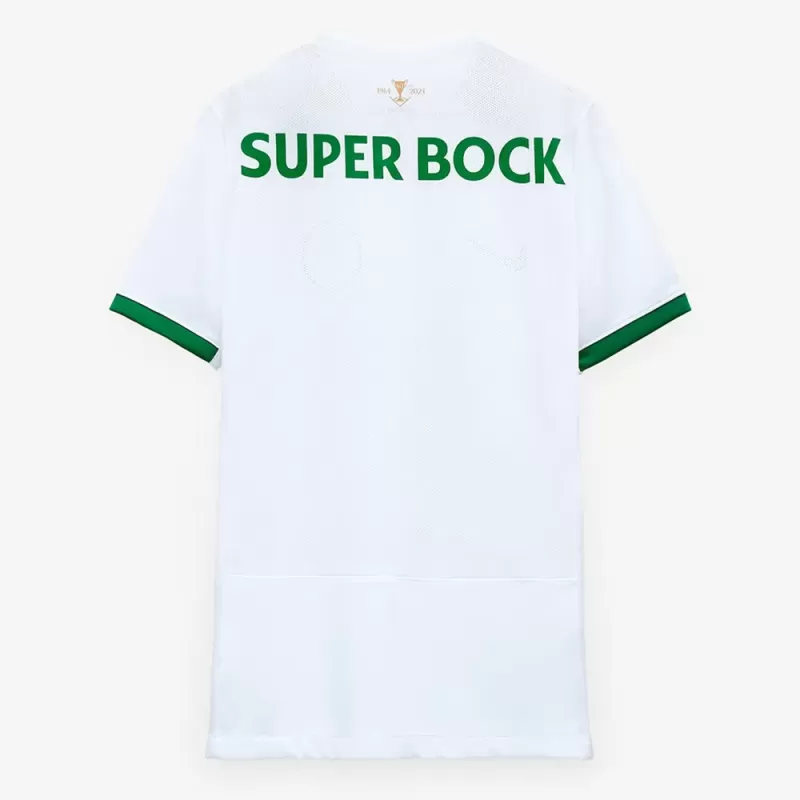 2024 2025 Sporting CP Mens Away Soccer Jersey Cup of Cups White 2024 2025 Sporting CP Mens Away Soccer Jersey Cup of Cups White
