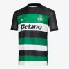 2024 2025 Sporting CP Mens Home Soccer Jersey Black Accent Stripes