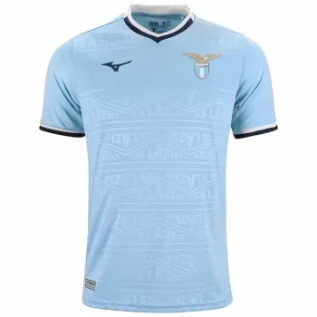 2024 2025 SS Lazio Mens Home Soccer Jersey 90s Style Geometric