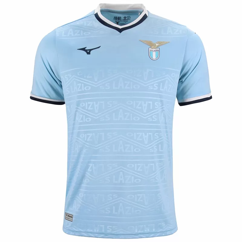 2024 2025 SS Lazio Mens Home Soccer Jersey 90s Style Geometric