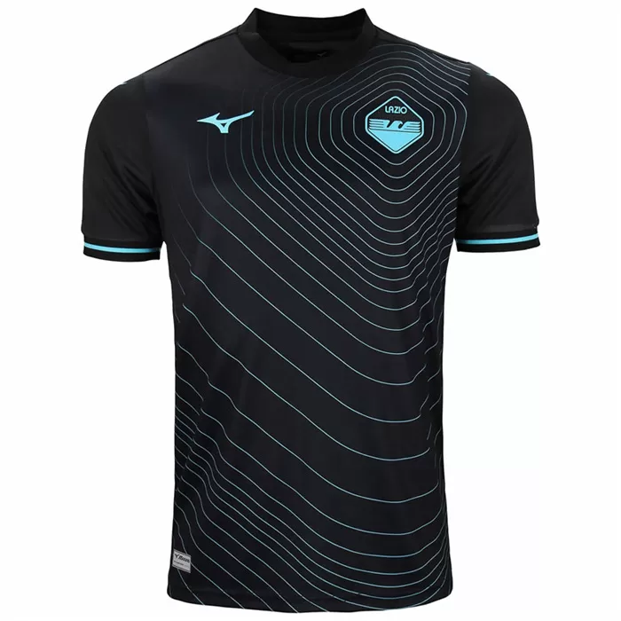 2024 2025 SS Lazio Mens Third Soccer Jersey Heartbeat Azure