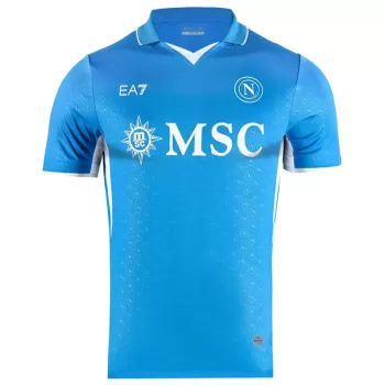 2024 2025 SSC Napoli Mens Home Soccer Jersey Azzurro Blue