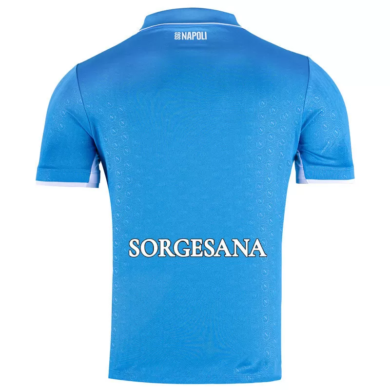 2024 2025 SSC Napoli Mens Home Soccer Jersey Azzurro Blue