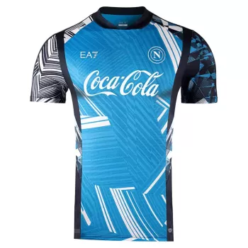 2024 2025 SSC Napoli Mens Pre Match Soccer Jersey 90s Retro Style