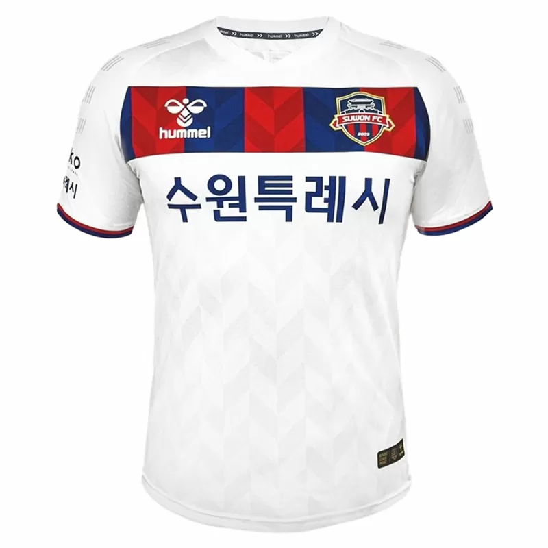2024 2025 Suwon FC Mens Away Soccer Jersey White Red