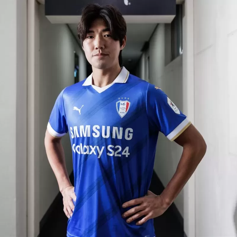 2024 2025 Suwon Samsung Bluewings Mens Home Soccer Jersey Blue 2024 2025 Suwon Samsung Bluewings Mens Home Soccer Jersey Blue