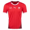 2024 2025 Switzerland Mens Home Soccer Jersey Red Maroon
