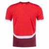 2024 2025 Switzerland Mens Home Soccer Jersey Red Maroon 2024 2025 Switzerland Mens Home Soccer Jersey Red Maroon