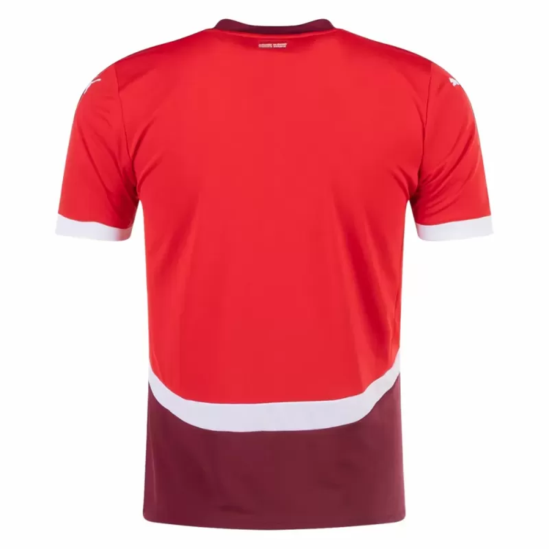 2024 2025 Switzerland Mens Home Soccer Jersey Red Maroon 2024 2025 Switzerland Mens Home Soccer Jersey Red Maroon