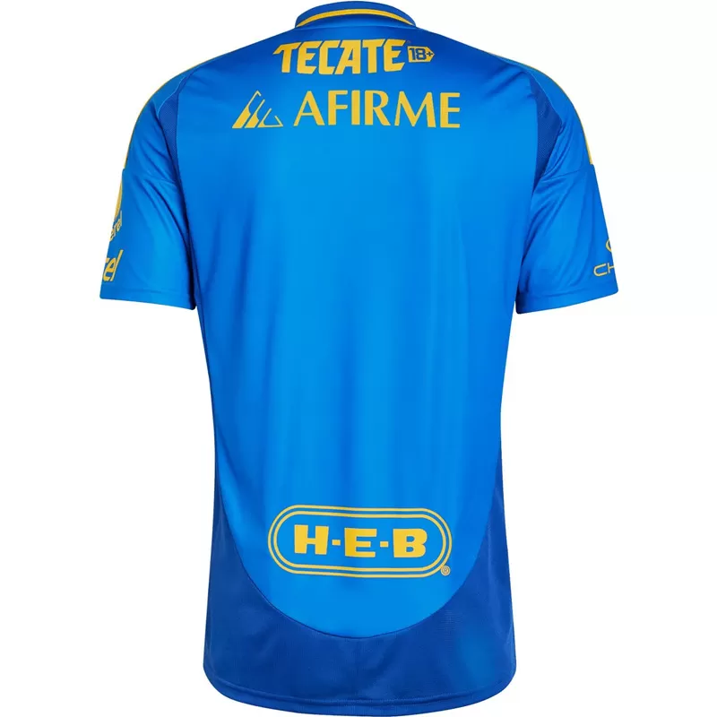 2024 2025 Tigres Mens Away Soccer Jersey Blue Gold
