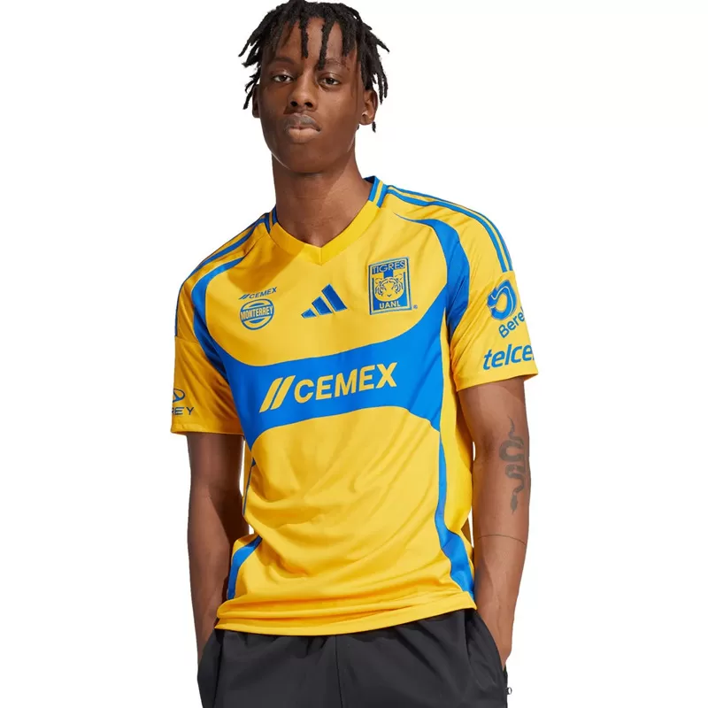 2024 2025 Tigres Mens Home Soccer Jersey Yellow Blue 2024 2025 Tigres Mens Home Soccer Jersey Yellow Blue