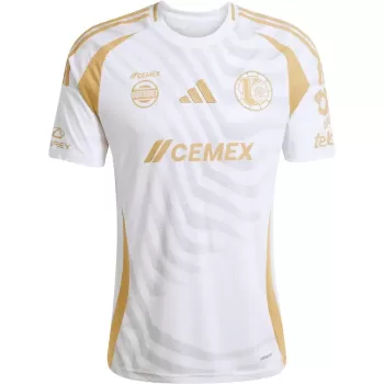 2024 2025 Tigres Mens Third Soccer Jersey Yellow White