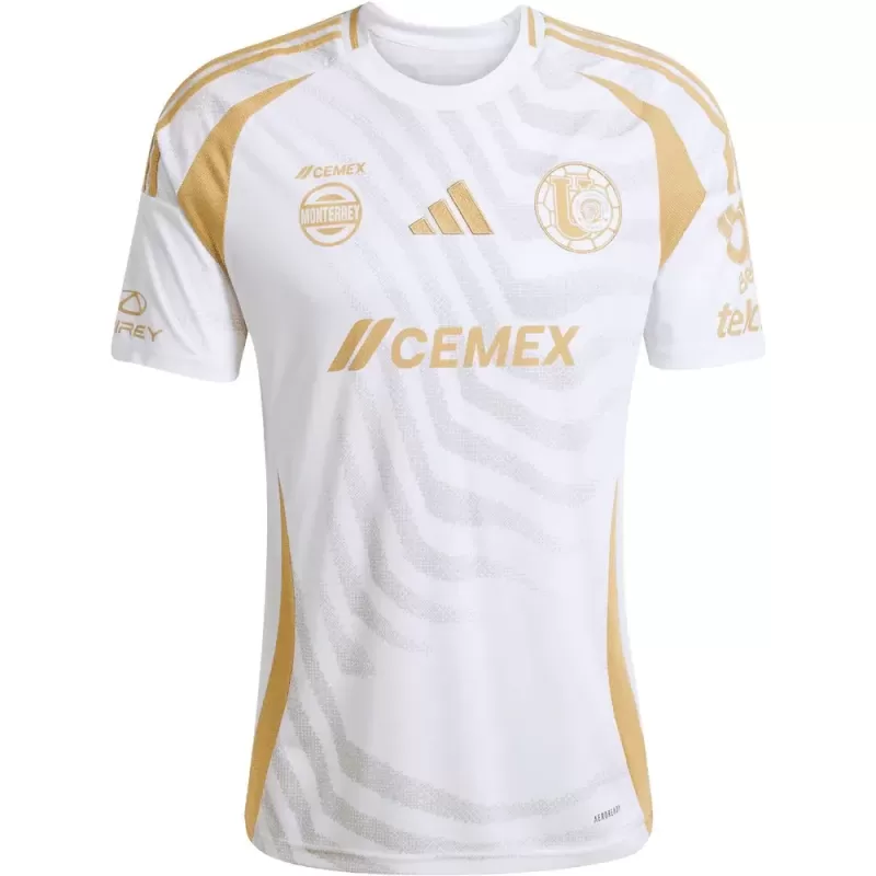 2024 2025 Tigres Mens Third Soccer Jersey Yellow White