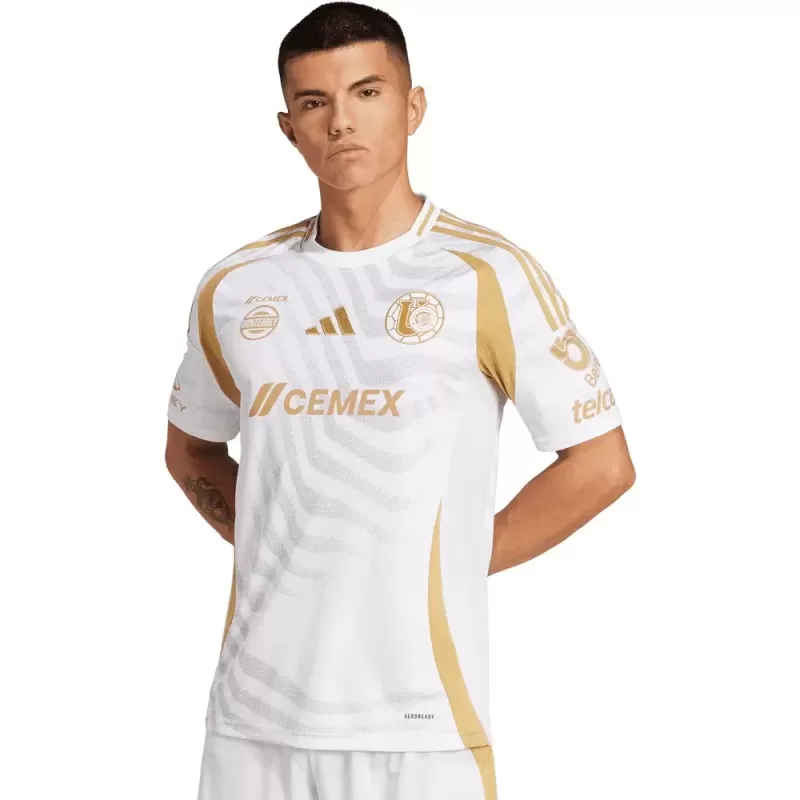 2024 2025 Tigres Mens Third Soccer Jersey Yellow White