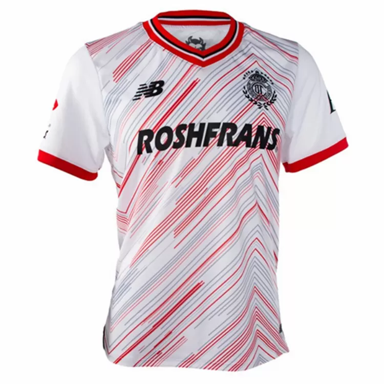2024 2025 Toluca Mens Away Soccer Jersey White Red