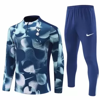 2024 2025 Tottenham Hotspur Mens Blue Training Technical Soccer Tracksuit Kit