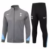 2024 2025 Tottenham Hotspur Mens Grey Training Presentation Soccer Tracksuit Kit