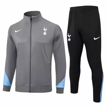 2024 2025 Tottenham Hotspur Mens Grey Training Presentation Soccer Tracksuit Kit