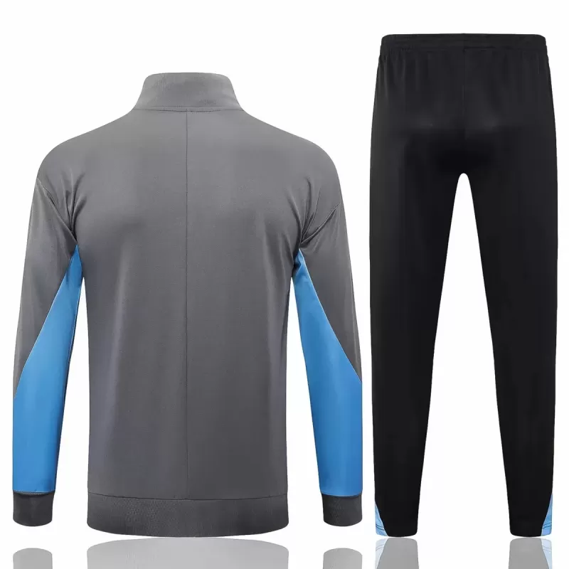 2024 2025 Tottenham Hotspur Mens Grey Training Presentation Soccer Tracksuit Kit