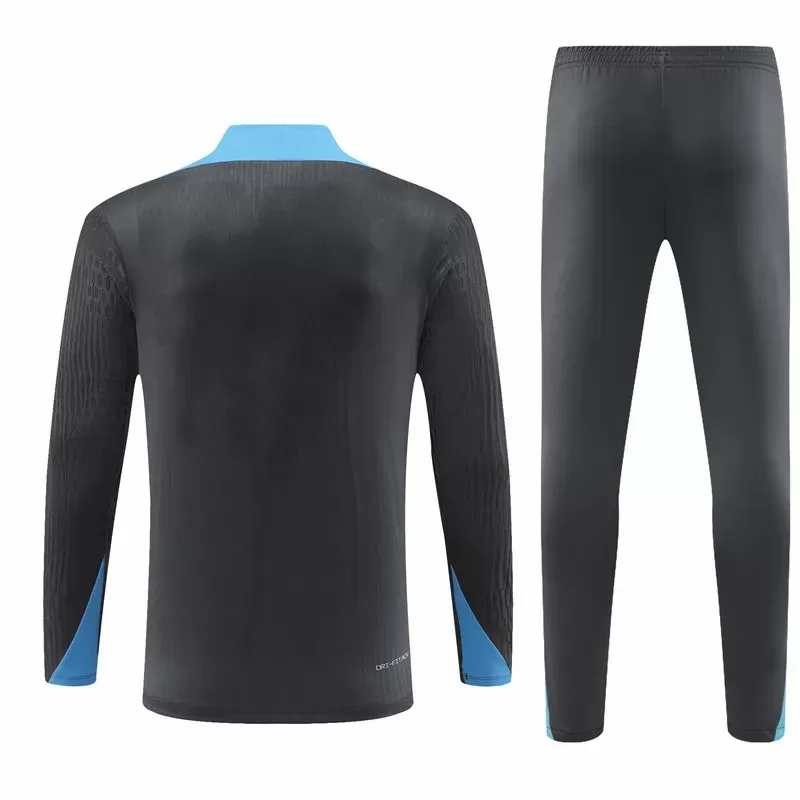 2024 2025 Tottenham Hotspur Mens Grey Training Technical Soccer Tracksuit Kit