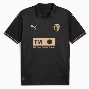 2024 2025 Valencia CF Mens Away Soccer Jersey Maroon Orange