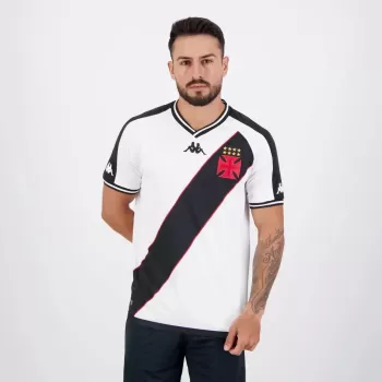 2024 2025 Vasco da Gama Mens Away Soccer Jersey White Cross