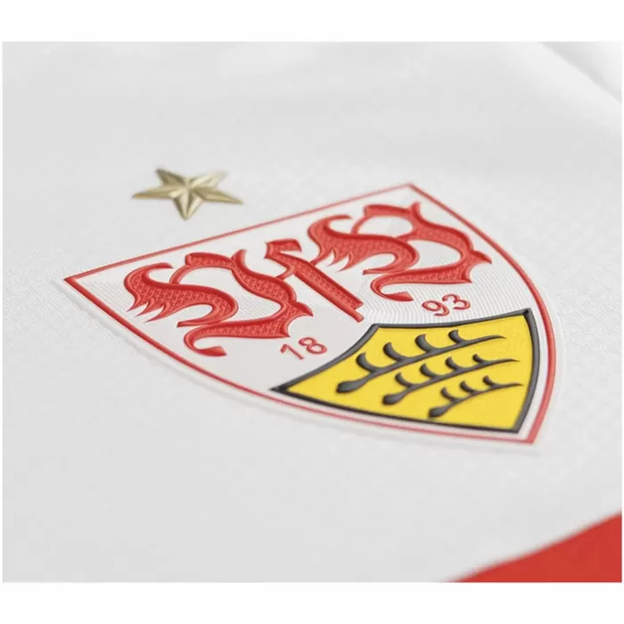 2024 2025 VfB Stuttgart Mens Home Soccer Jersey White Chest Ring 2024 2025 VfB Stuttgart Mens Home Soccer Jersey White Chest Ring