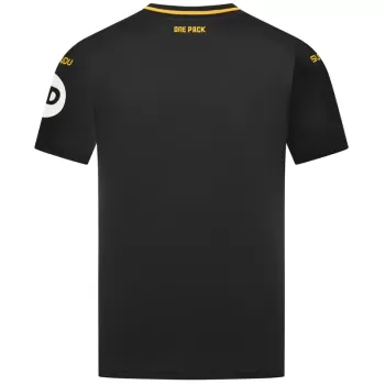 2024 2025 Wolverhampton Wanderers Mens Away Soccer Jersey Wolfpack Black