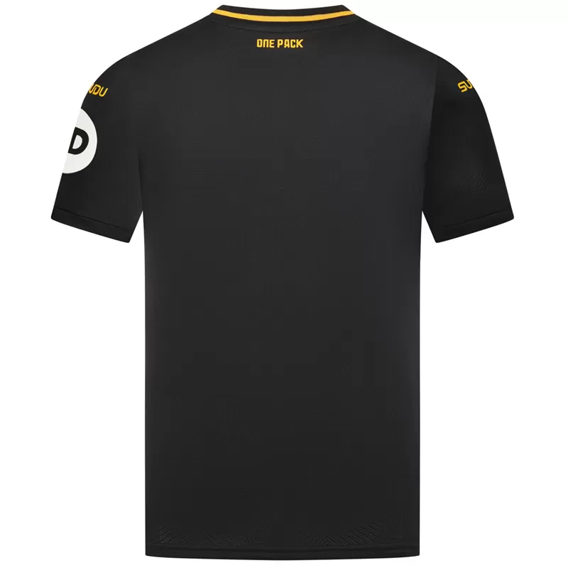 2024 2025 Wolverhampton Wanderers Mens Away Soccer Jersey Wolfpack Black