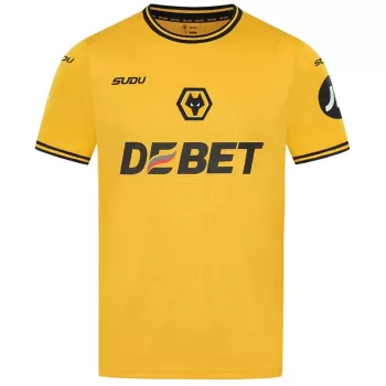 2024 2025 Wolverhampton Wanderers Mens Home Soccer Jersey Old Gold