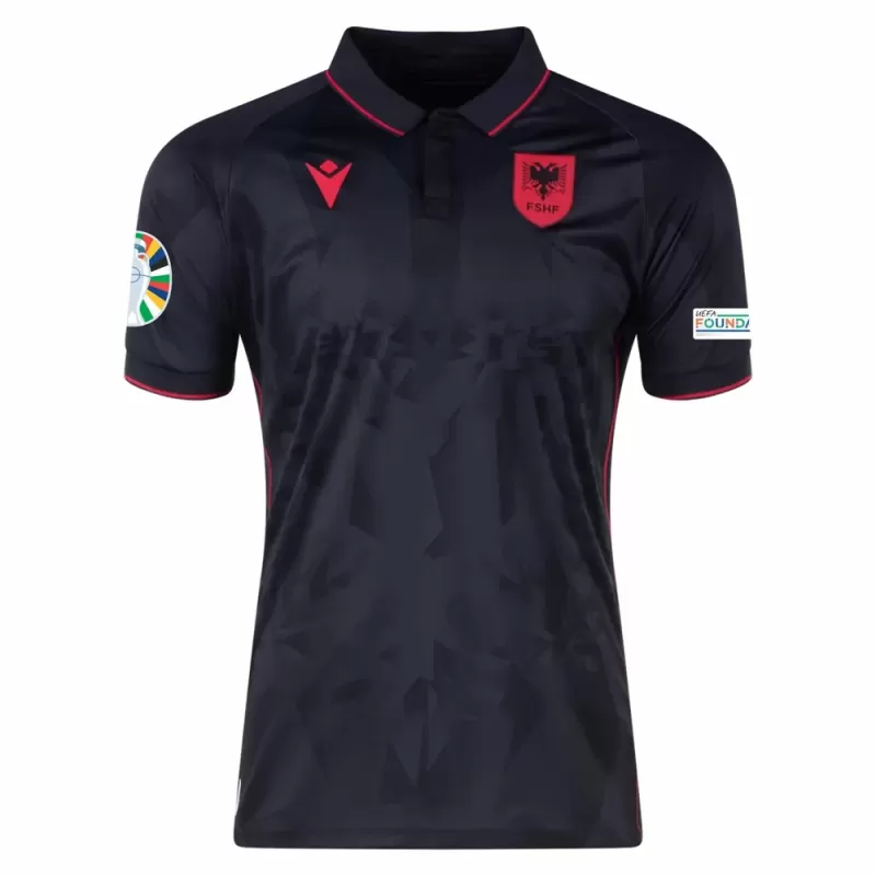 2024 Albania Mens Euro Third Jersey Black Edition