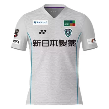 2024 Avispa Fukuoka Mens Away Soccer Jersey White Blue