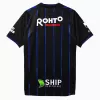2024 Gamba Osaka Mens Home Soccer Jersey Black Blue Pinstripes