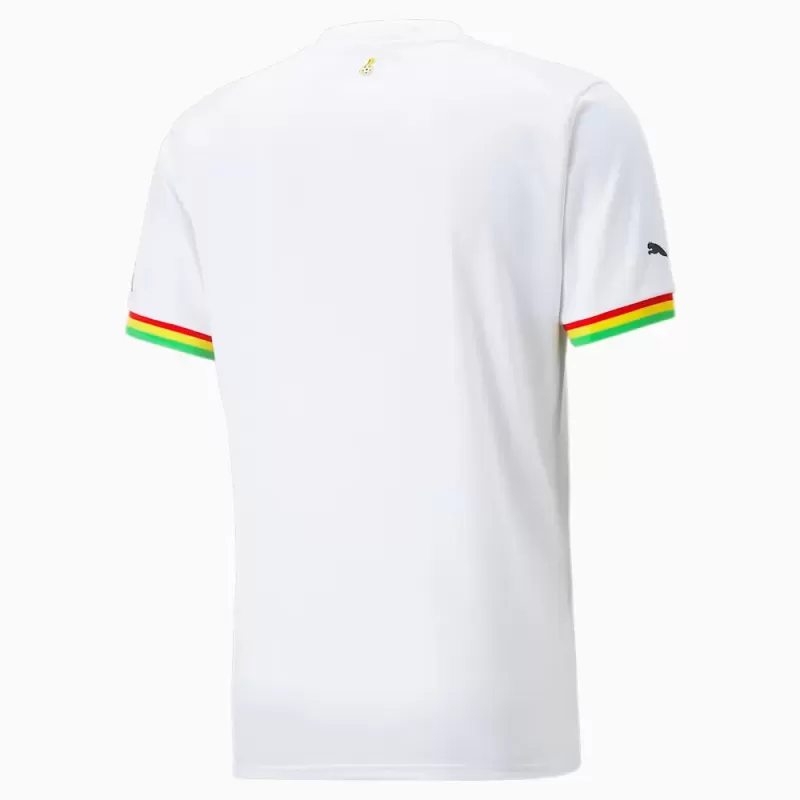 2024 Ghana Mens Home Soccer Jersey Black Star Yellow White 2024 Ghana Mens Home Soccer Jersey Black Star Yellow White