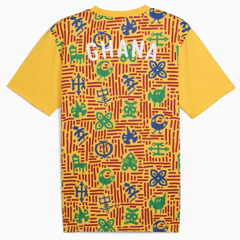 2024 Ghana Mens Pre-match Soccer Jersey Graphic Training Top