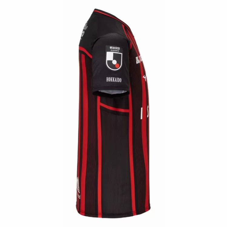 2024 Hokkaido Consadole Sapporo Mens Home Soccer Jersey Red Black