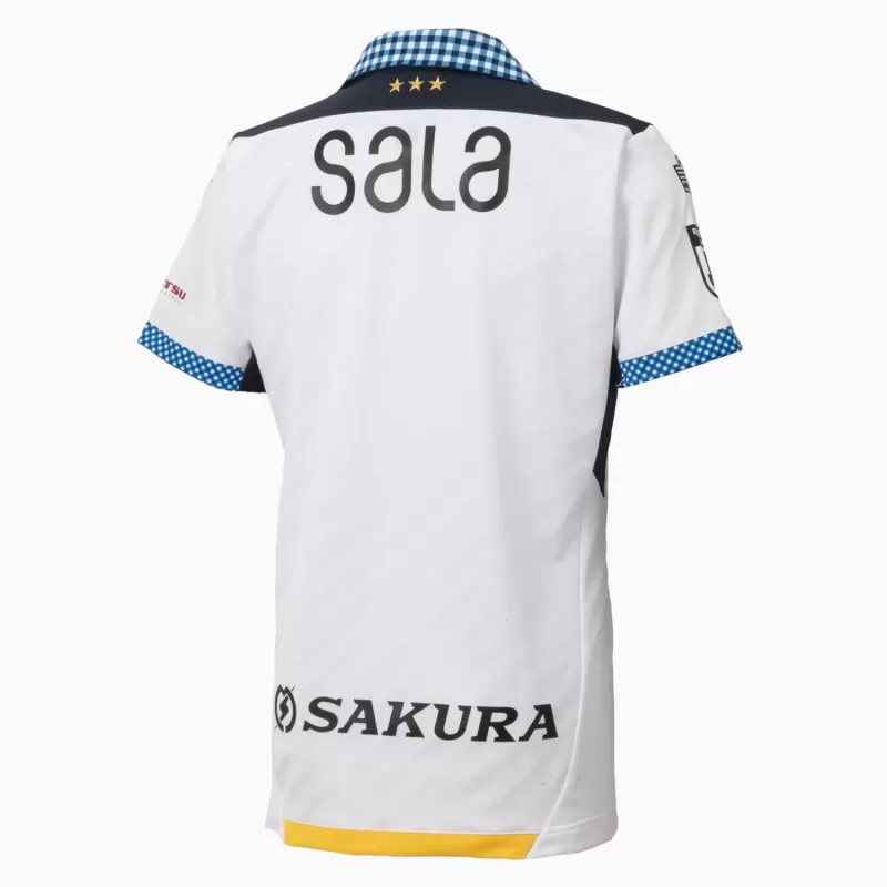 2024 Jubilo Iwata Mens Away Soccer Jersey White Blue