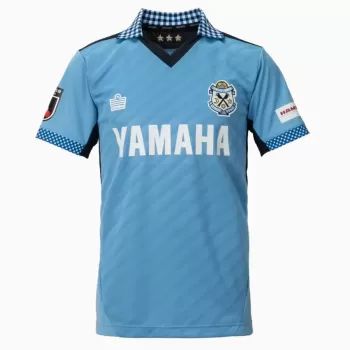 2024 Jubilo Iwata Mens Home Soccer Jersey Sky Blue Jacquard