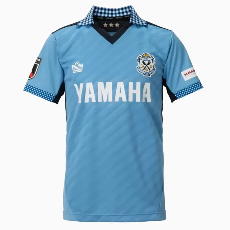 2024 Jubilo Iwata Mens Home Soccer Jersey Sky Blue Jacquard