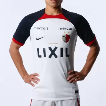 2024 Kashima Antlers Mens Away Soccer Jersey White Navy