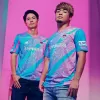 2024 Sagan Tosu Mens Home Soccer Jersey Blue Pink Gradient 2024 Sagan Tosu Mens Home Soccer Jersey Blue Pink Gradient