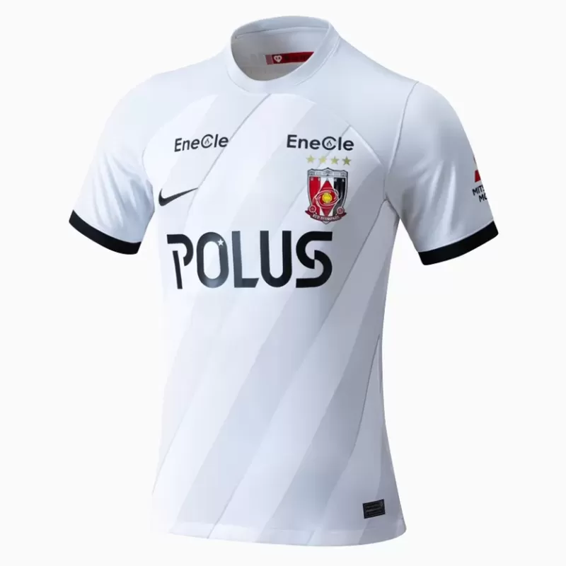 2024 Urawa Red Diamonds Mens Away Soccer Jersey White Grey 2024 Urawa Red Diamonds Mens Away Soccer Jersey White Grey