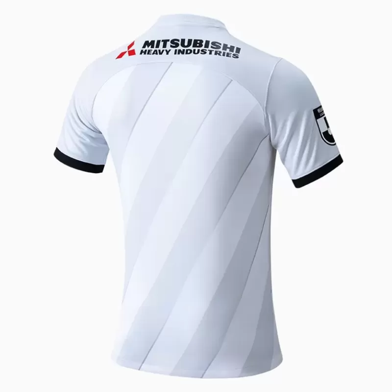 2024 Urawa Red Diamonds Mens Away Soccer Jersey White Grey 2024 Urawa Red Diamonds Mens Away Soccer Jersey White Grey