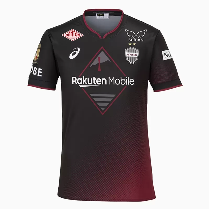 2024 Vissel Kobe Mens Home Soccer Jersey Black Red Gradient 2024 Vissel Kobe Mens Home Soccer Jersey Black Red Gradient