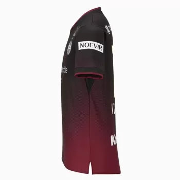 2024 Vissel Kobe Mens Home Soccer Jersey Black Red Gradient